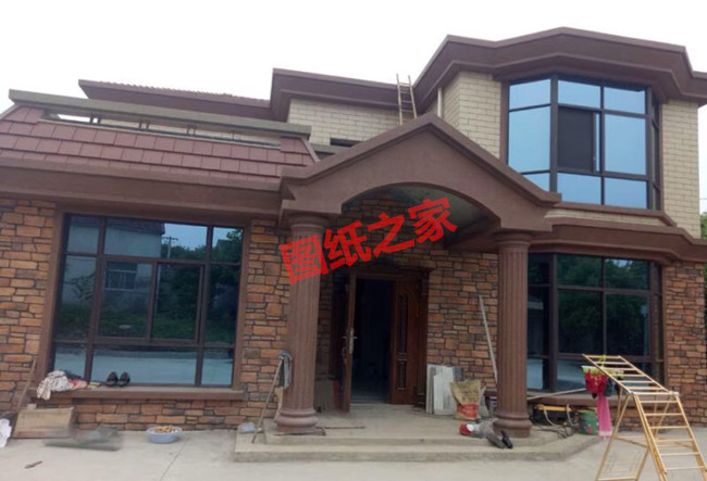 地中海風(fēng)格二層別墅設(shè)計圖及效果圖，外觀有格調(diào)