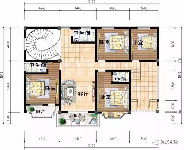 農(nóng)村二層自建房設(shè)計，帶旋轉(zhuǎn)樓梯設(shè)計，第二棟還有地下室，外墻配色好特別