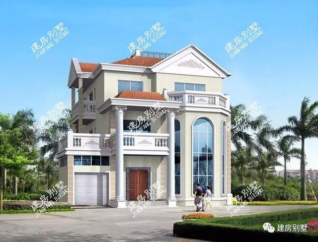 帶車庫的農(nóng)村三層自建房設(shè)計，第一個套幾乎每個村都有