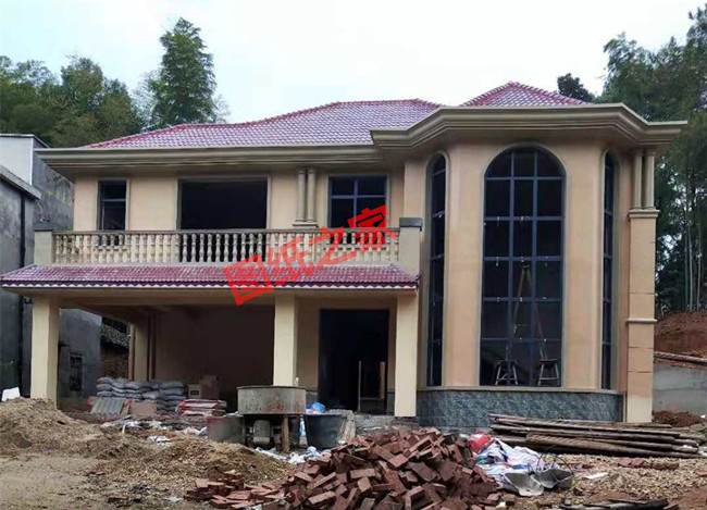 普通農村二層房子設計圖 ，復式結構，帶車庫