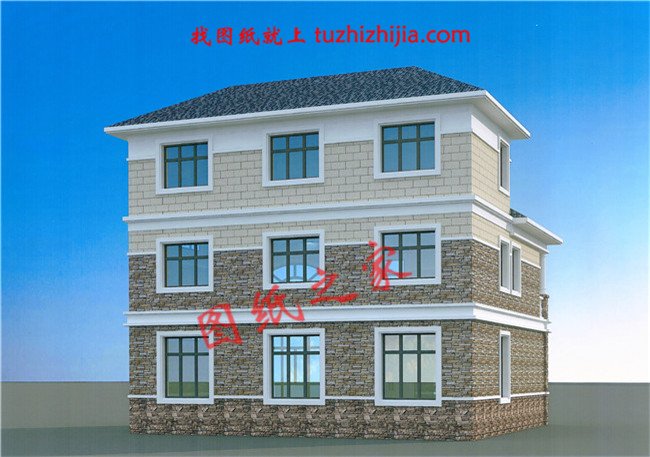 農村120方三層自建房子圖，簡單耐看、經典實用，再過20年也不落伍！