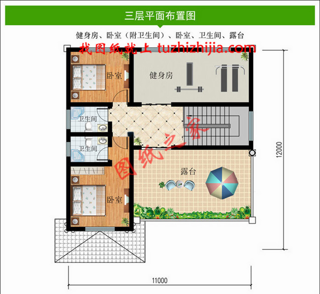 農村120方三層自建房子圖，簡單耐看、經典實用，再過20年也不落伍！