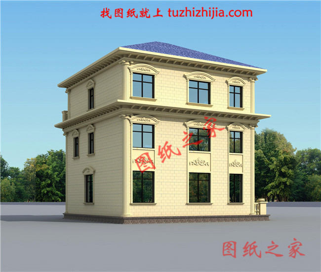 農村120方三層自建房子圖，簡單耐看、經典實用，再過20年也不落伍！