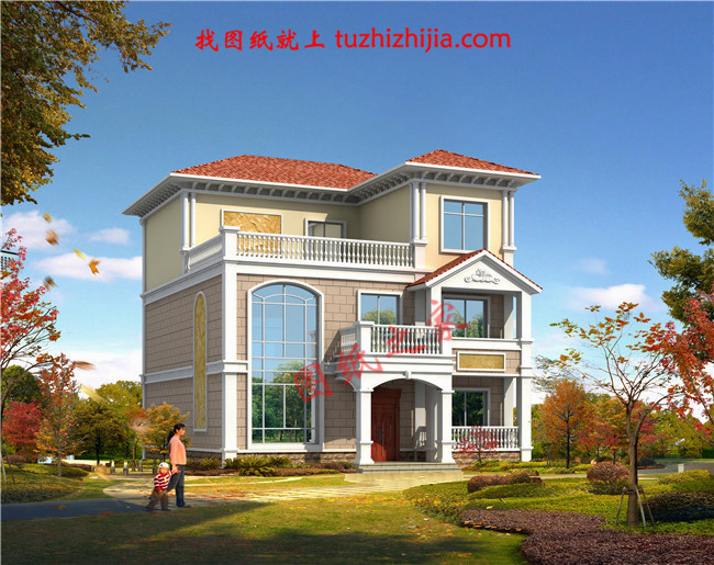 農村120方三層自建房子圖，簡單耐看、經典實用，再過20年也不落伍！