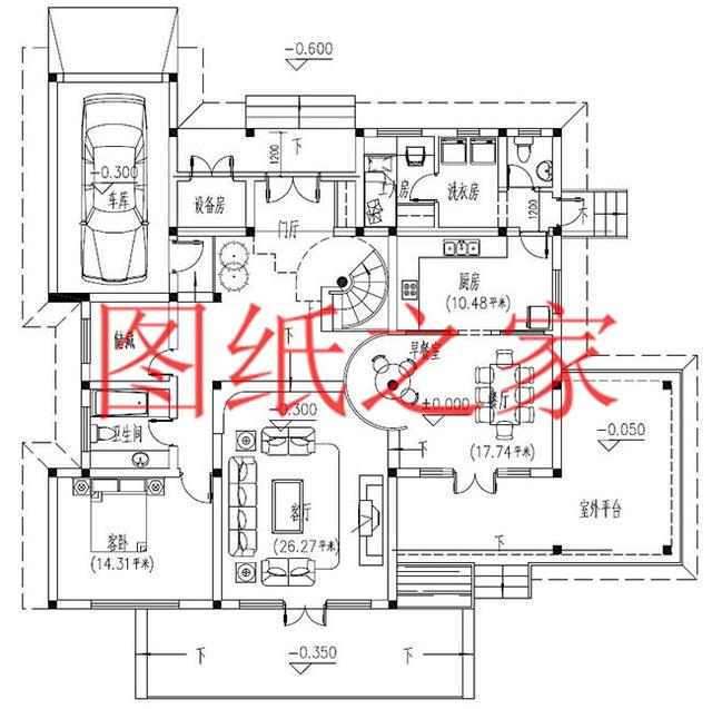 2套13X15米的田園風二層別墅，自然質樸的戶型專為農村生活設計！