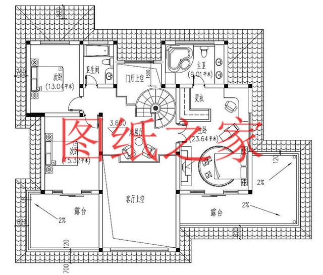 2套13X15米的田園風二層別墅，自然質樸的戶型專為農村生活設計！