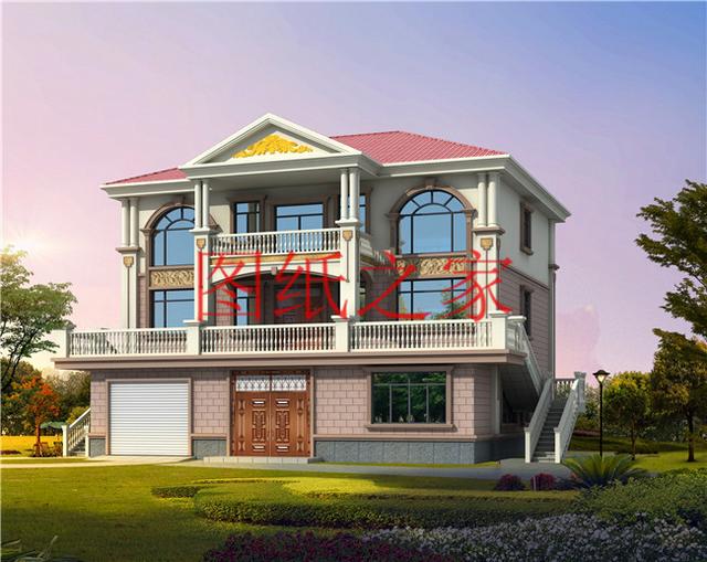 160平米三層別墅，14X13米戶型方正實用，農村自建房的首選！