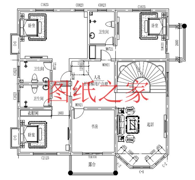 160平米三層別墅，14X13米戶型方正實用，農村自建房的首選！