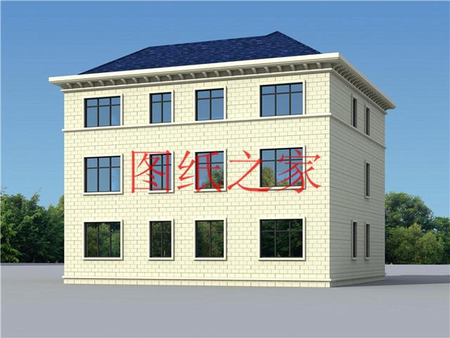 160平米三層別墅，14X13米戶型方正實用，農村自建房的首選！