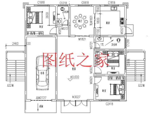 160平米三層別墅，14X13米戶型方正實用，農村自建房的首選！