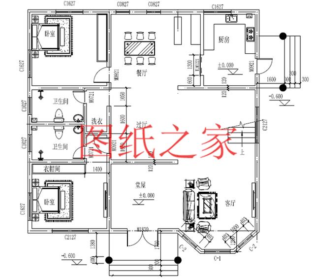 160平米三層別墅，14X13米戶型方正實用，農村自建房的首選！