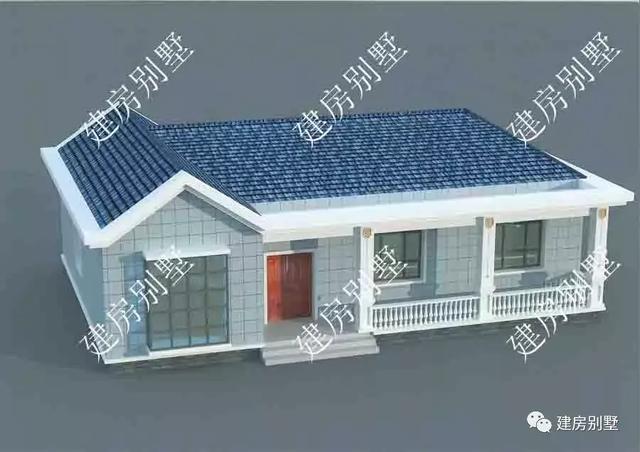 一層農村自建房設計圖，主體造價15萬左右，第二棟有3個臥室1個車庫