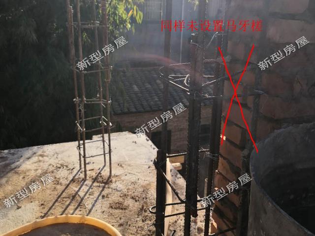 構造柱不設馬牙槎的自建房，還不如不要，完全是浪費鋼筋！