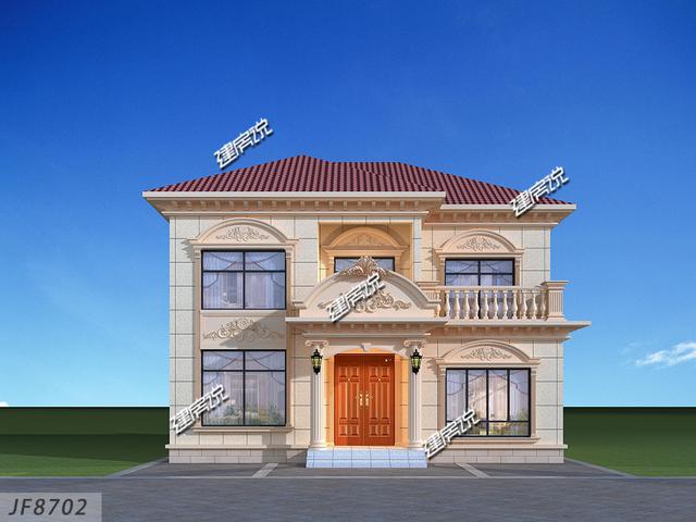 外型超美的二層小別墅設計圖，占地113平造價只需30萬，難怪這么受歡迎