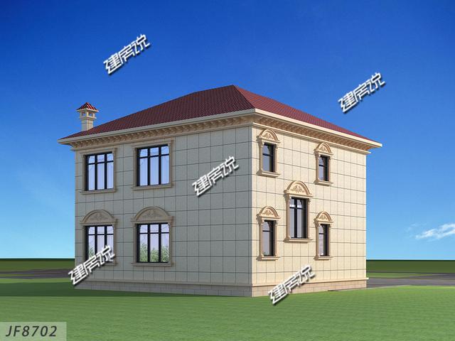 外型超美的二層小別墅設計圖，占地113平造價只需30萬，難怪這么受歡迎