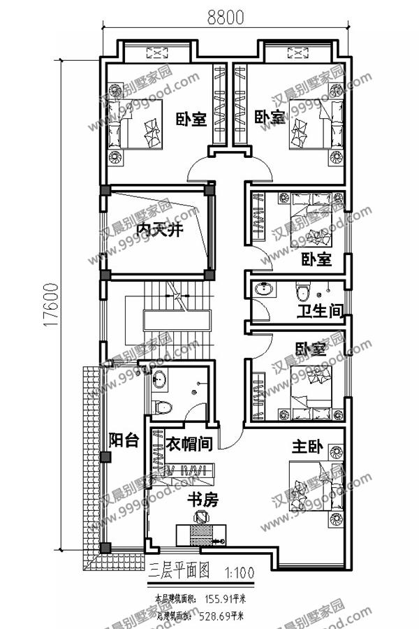 兩面鄰居開間只有8.8米，怎么建房？看看這套花50萬建成的中式別墅！