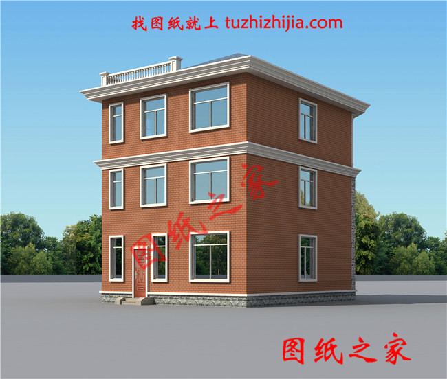 農村100平米自建房圖紙設計，小宅基地也能建成大氣實用的別墅！