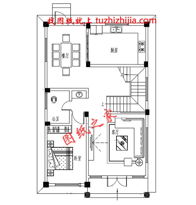 農村100平米自建房圖紙設計，小宅基地也能建成大氣實用的別墅！
