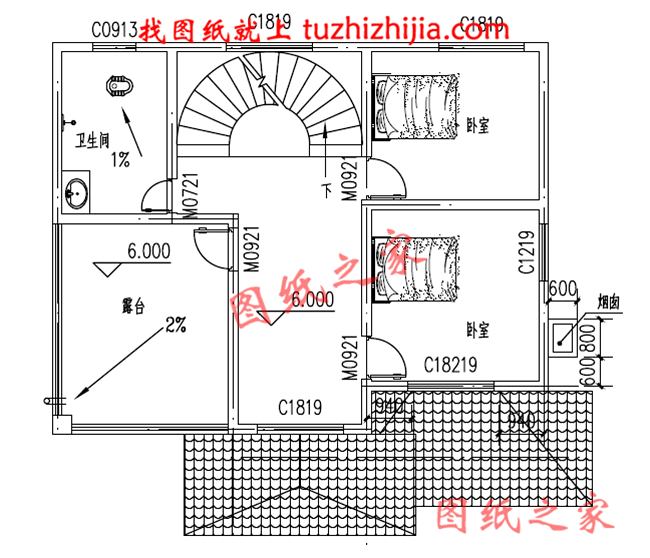 農村100平米自建房圖紙設計，小宅基地也能建成大氣實用的別墅！