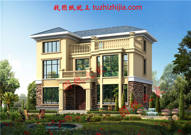 農村100平米自建房圖紙設計，小宅基地也能建成大氣實用的別墅！