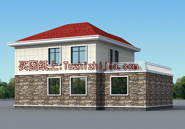 簡單大氣的農(nóng)村房子設計圖，非常漂亮的二層別墅