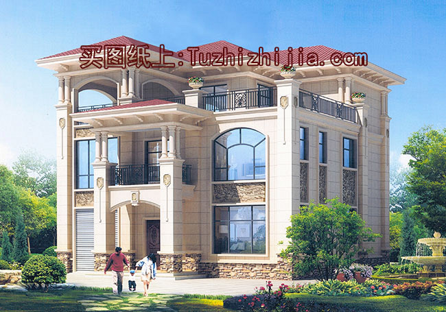 農村50萬三層別墅款式自建房圖，建成村里人都羨慕壞了！