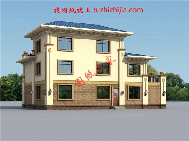 農村50萬三層別墅款式自建房圖，建成村里人都羨慕壞了！