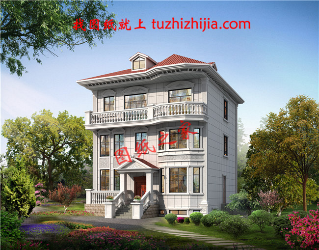 農村50萬三層別墅款式自建房圖，建成村里人都羨慕壞了！