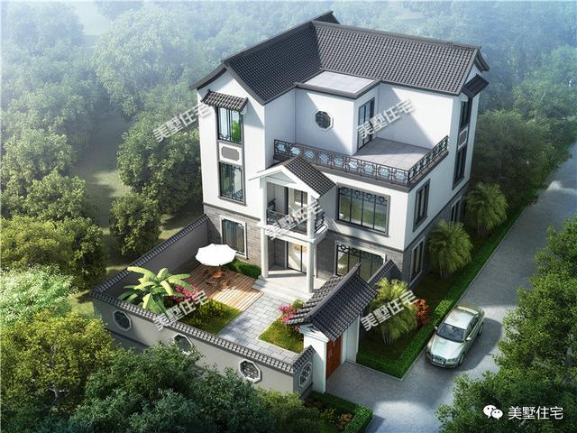 歐式別墅已經過時了，中式合院別墅才是最美的！