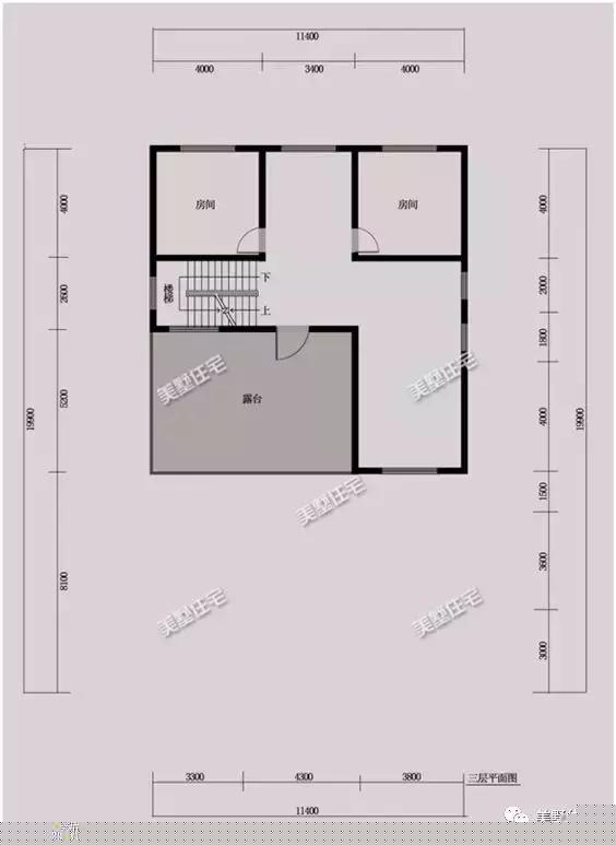 6款農(nóng)村三層自建別墅戶型圖，開間11米款款實用，第3還帶商鋪