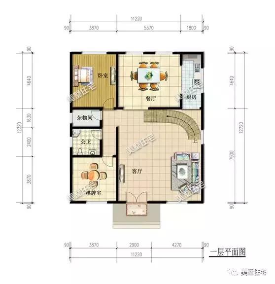 6款農(nóng)村三層自建別墅戶型圖，開間11米款款實用，第3還帶商鋪