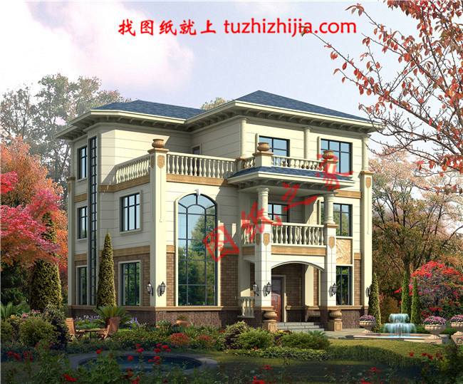 農(nóng)村60萬(wàn)三層別墅款式設(shè)計(jì)圖，美觀大氣上檔次，村里人都羨慕！