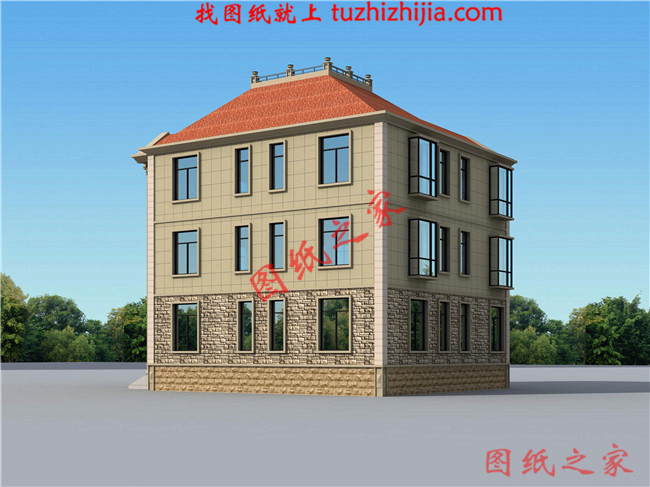 農(nóng)村60萬(wàn)三層別墅款式設(shè)計(jì)圖，美觀大氣上檔次，村里人都羨慕！