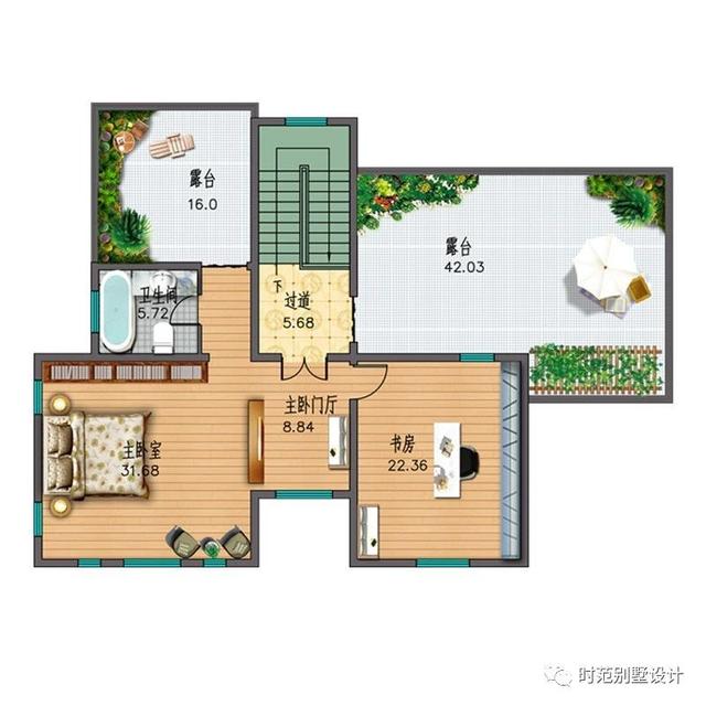 新中式三層復(fù)式別墅設(shè)計方案，16x12米帶車庫多露臺，美觀大氣適合自建