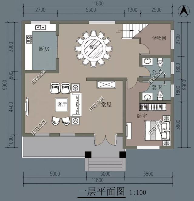 二層歐式農村別墅設計圖紙，二層設有陽光房，毛坯30萬你會建嗎？