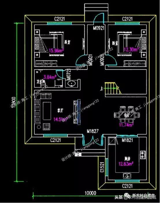 6套農村自建別墅設計，小宅基地首選，面寬10米沒有絲毫浪費