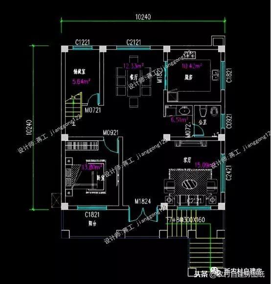 6套農村自建別墅設計，小宅基地首選，面寬10米沒有絲毫浪費