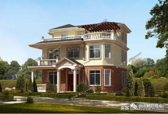 120平的農村自建別墅設計圖，戶型方正在哪里都能建，第3套進深10米讓人刮目相看