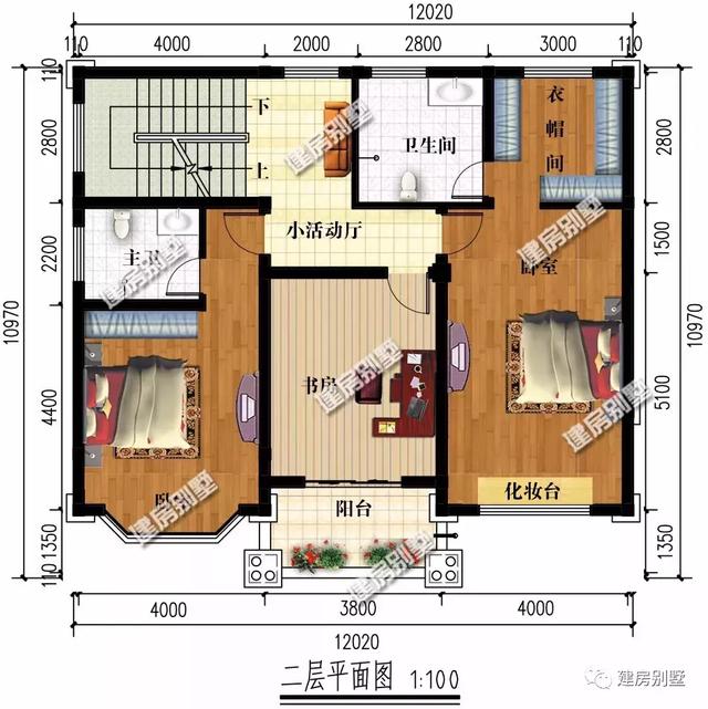 兩套漂亮大氣的的歐式三層別墅設計，第一棟內配豪華主臥，第二棟湖南人最愛