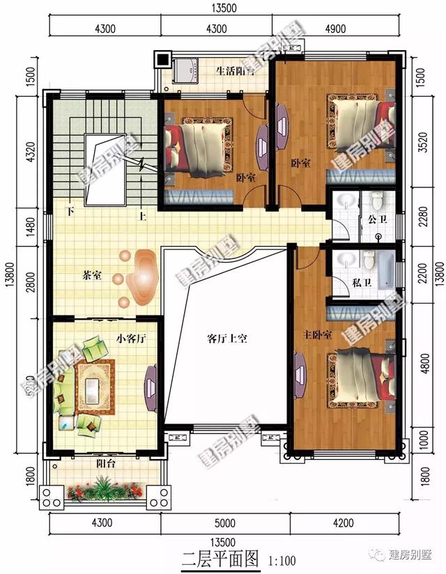 兩棟湖南農村的三層豪華別墅設計圖，都帶堂屋設計，漂亮接地氣