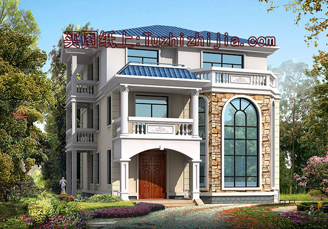 農(nóng)村40萬(wàn)三層別墅款式設(shè)計(jì)圖，讓你建成一棟漂亮又實(shí)用的小別墅！