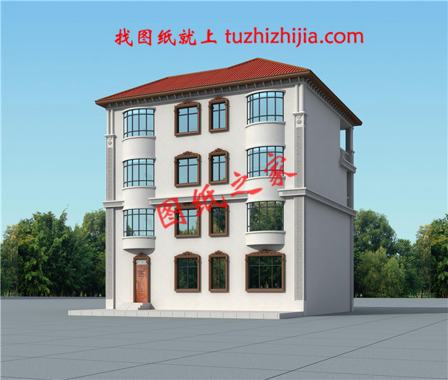 四層農村80萬別墅款式設計圖，全鄉最美，根本找不到競爭對手