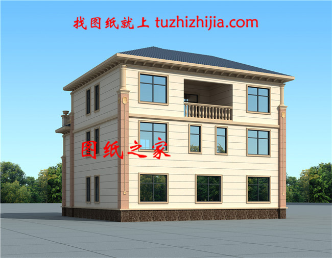 2019最新款50萬(wàn)左右農(nóng)村三層別墅，客廳中空