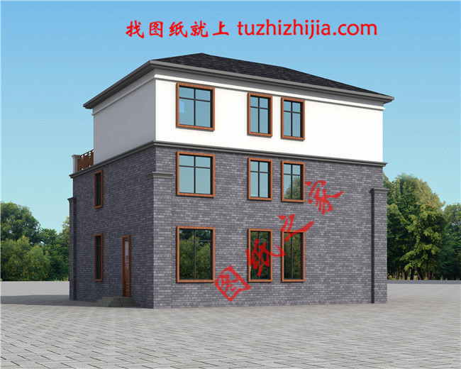 三層農(nóng)村100萬別墅款式圖片，豪華大氣的別墅絕對給你掙足了面子！