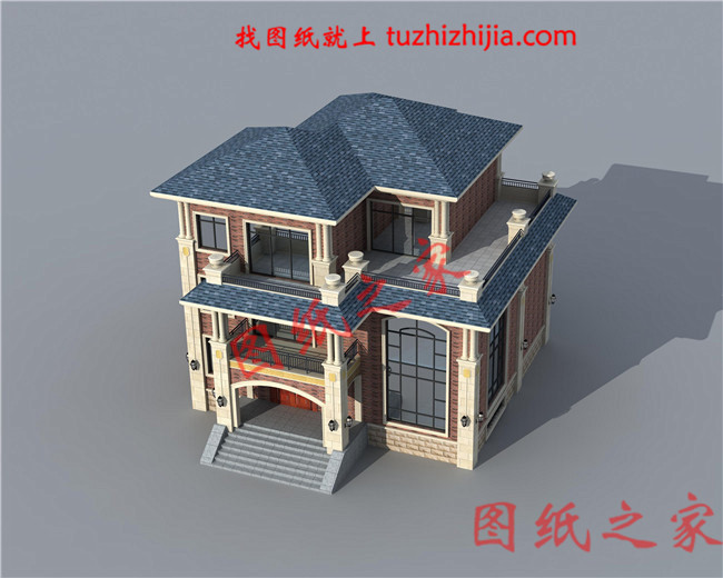 三層農(nóng)村100萬別墅款式圖片，豪華大氣的別墅絕對給你掙足了面子！