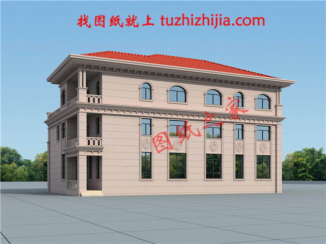 三層農(nóng)村100萬別墅款式圖片，豪華大氣的別墅絕對給你掙足了面子！