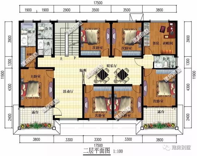 17.5×11.9米農村二層別墅設計方案，既美觀又實用！