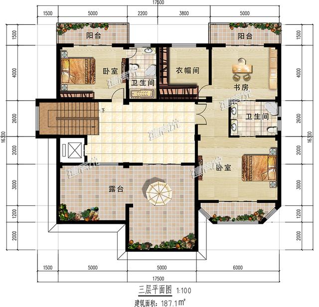 歐式豪華三層別墅設計，帶地下室和挑空客廳，樓中樓高檔又大氣