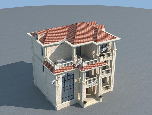 11x12米歐式三層別墅，豪華大氣、方正實用，華麗麗得非常漂亮