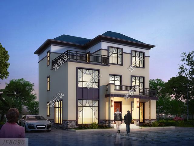 非常漂亮的三層農(nóng)村別墅，11x12米三種建造方案，了解一下不吃虧